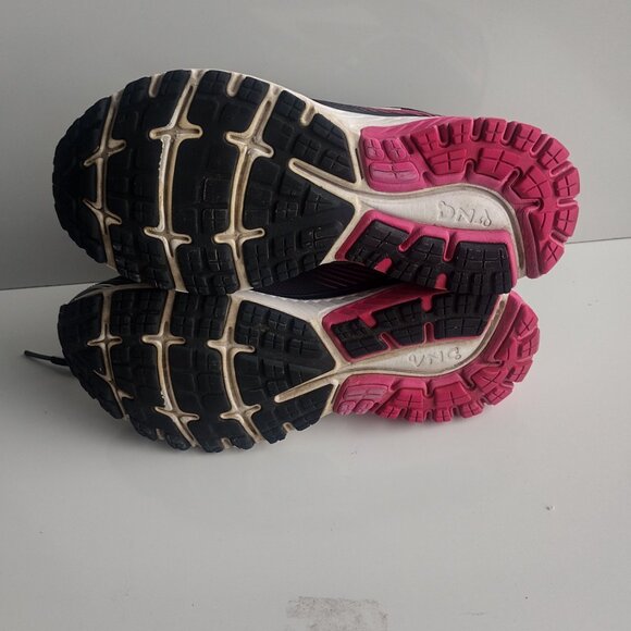 Brooks Women's  Ghost 10 1202461B067 Black Purple Running Shoes Lace Up Size 8 B - Picture 6 of 7